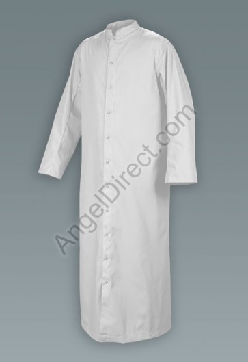Abbey Brand Full Cut, White Adult Cassock