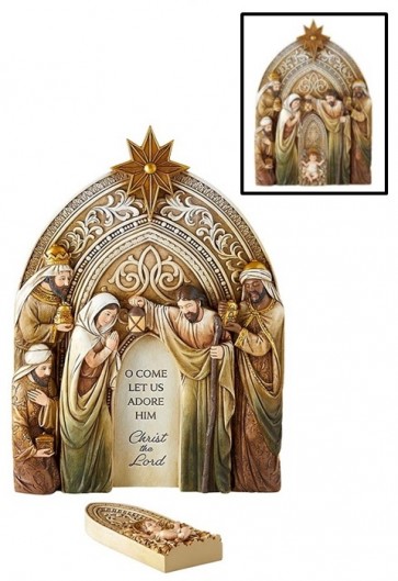 Avalon Gallery 12-1/2"H Three Kings Nativity Plaque