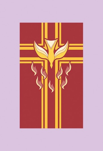 Celebration Banners All Seasons Series "Descending Dove" 3'W X 5'H Worship Banner