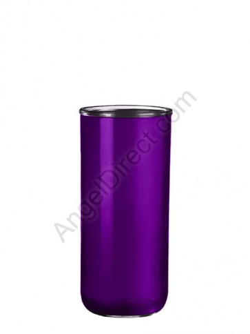 Dadant Candle 3-Day Purple, Permanent Glass Globe - Case Of 12 Globes