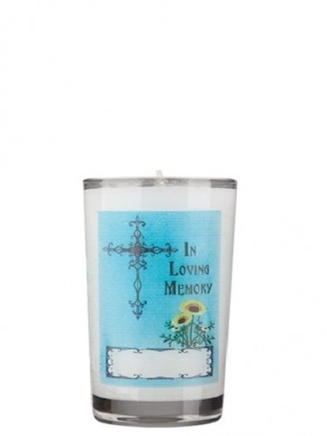 Dadant Candle All Souls' Day 72-Hour Glass Prayer Candle - Case Of 12 Candles