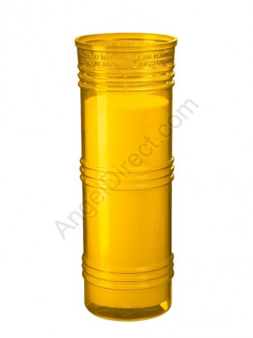 Dadant Candle Amber, 5-Day, Plastic Inner Light - Case of 24 Candles