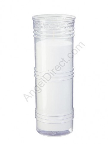 Dadant Candle Clear, 5-Day, Plastic Inner Light - Case of 24 Candles