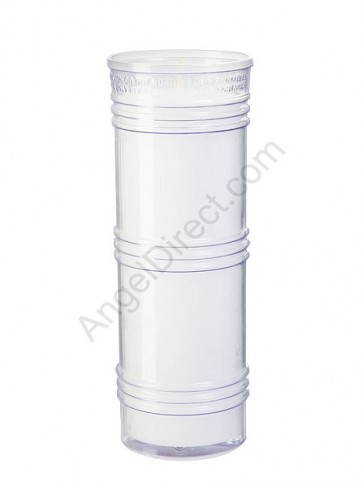 Dadant Candle Clear, 6-Day, Plastic Inner Light - Case of 24 Candles