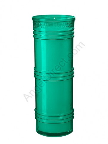 Dadant Candle Green, 6-Day, Plastic Inner Light - Case of 24 Candles