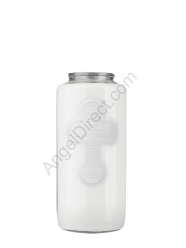 Dadant Candle No. 5 Clear, 5-Day, Glass Devotional Candle - Case Of 12 Candles