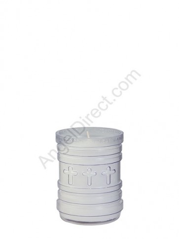 Dadant Candle P-Series Clear, 3-Day, Plastic Devotional Candle - Case Of 24 Candles