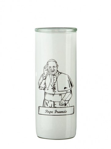 Dadant Candle Pope Francis Glass Globe - Case of 12 Globes