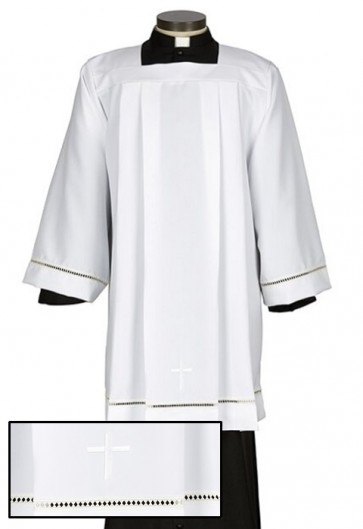 R.J. Toomey Embroidered Eyelet And Cross Surplice