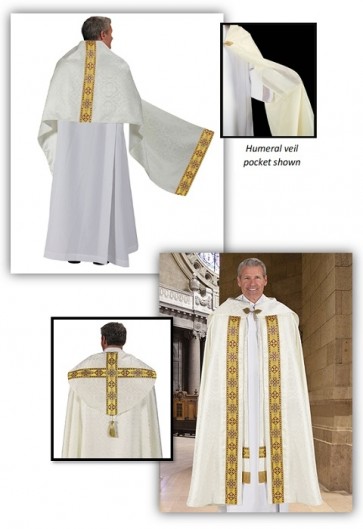 R.J. Toomey Avignon Collection Off-White Cope And Humeral Veil Set