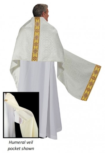 R.J. Toomey Avignon Collection Off-White, Fully-Lined Humeral Veil
