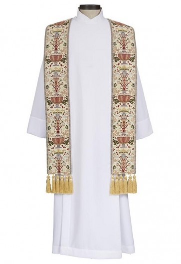 R.J. Toomey Coronation Collection Ivory Overlay Stole