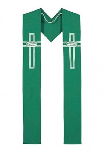 R.J. Toomey Lucia Collection Green Overlay Stole