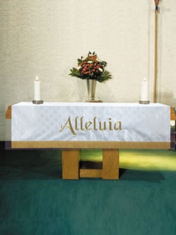 R.J. Toomey Maltese Cross White Jacquard Altar Frontal