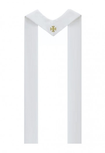 R.J. Toomey Maltese Cross White Understole
