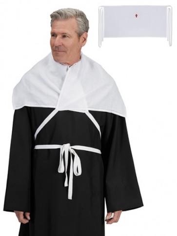 R.J. Toomey Polyester/Cotton Front Wrap Amice - Pack of 3 Amices