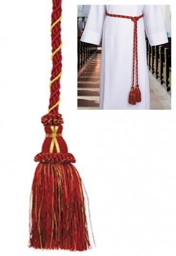 R.J. Toomey Red 158"L Gethsemane Polyester Cincture