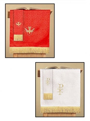 R.J. Toomey Reversible Jacquard Red/White Pulpit Scarf