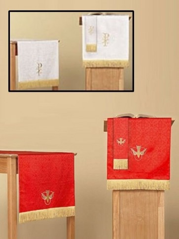 R.J. Toomey Reversible Jacquard Red/White Three-Piece Parament Set