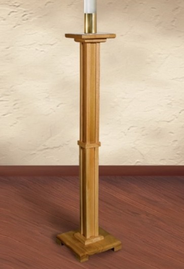 Robert Smith 43"H Square Base Paschal Candleholder