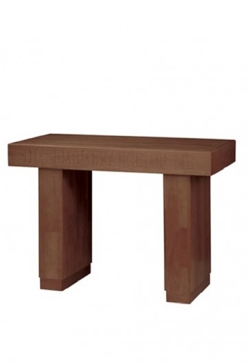 Robert Smith 48"W Engraved Maple Communion Table