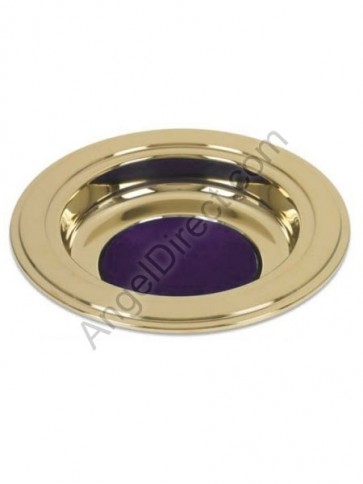 Sudbury Brass 12"D Brass Tone Offering Plate