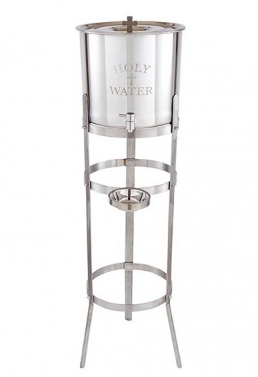 Sudbury Brass 5-Gallon Holy Water Receptacle with Stand