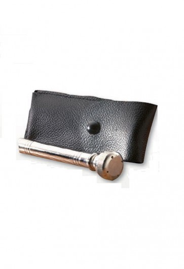 Sudbury Brass 5"L Pocket Holy Water Sprinkler with Leather Case