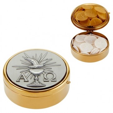 Sudbury Brass Alpha and Omega Large Hospital Pyx