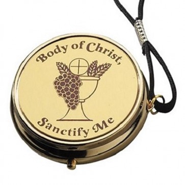 Sudbury Brass Body of Christ Pyx with Cord - Set of 3 Pyxes