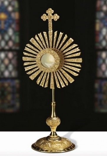 Sudbury Brass Budded Cross and Rays Monstrance