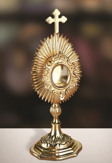 Sudbury Brass Budded Cross with Rays Reliquary