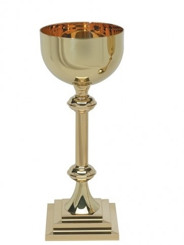 Sudbury Brass Ceremonial Chalice with Square Base