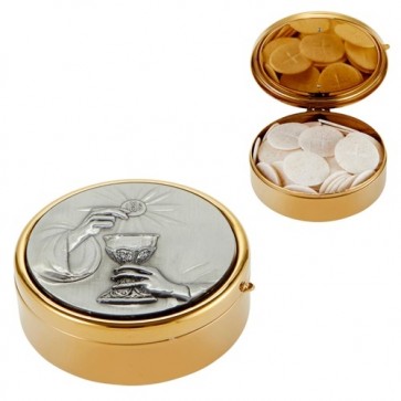 Sudbury Brass Chalice and Host Large Hospital Pyx