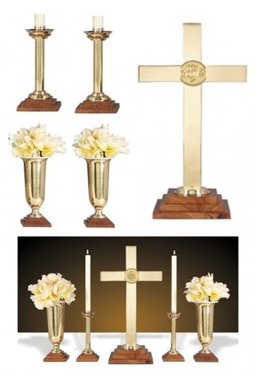 Sudbury Brass Altar Set