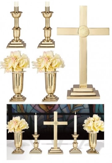 Sudbury Brass Altar Set