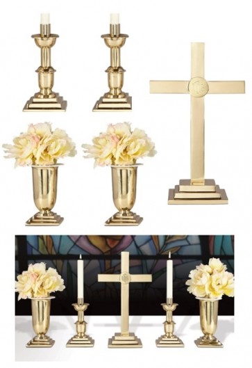 Sudbury Brass Altar Set