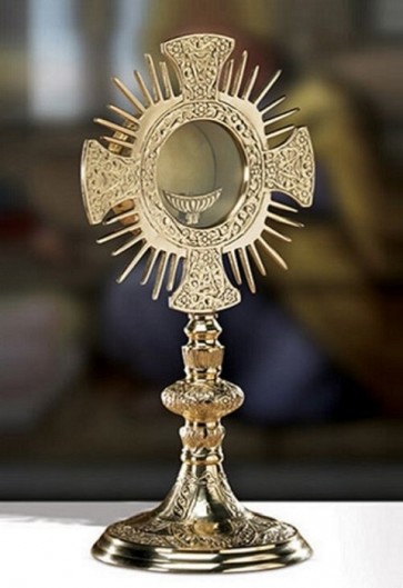 Sudbury Brass Cross and Rays Ornate Monstrance
