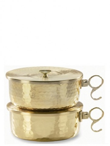 Sudbury Brass Hammered Finish Stackable Ciborium