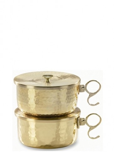 Sudbury Brass Hammered Finish Stackable Ciborium