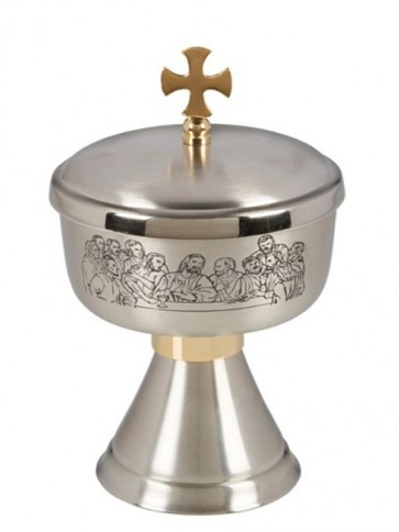Sudbury Brass The Last Supper Ciborium with Cross Cover