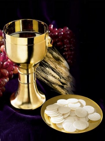 Sudbury Brass Matte Finish Chalice and Paten Set