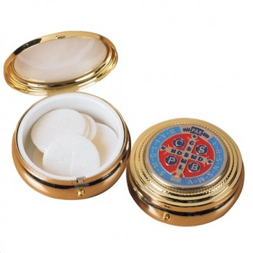 Sudbury Brass Saint Benedict Pyx - Set of 4 Pyxes