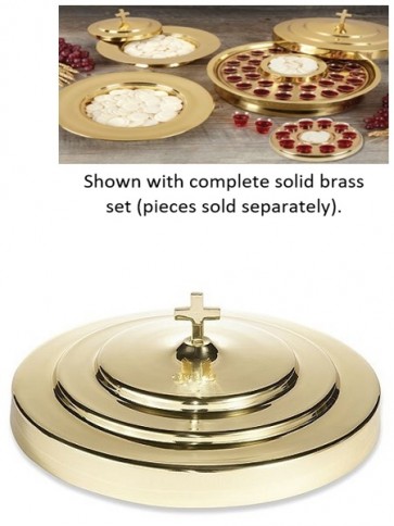 Sudbury Brass Solid Brass Communion Tray Cover
