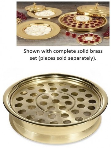 Sudbury Brass Solid Brass Stacking Communion Tray