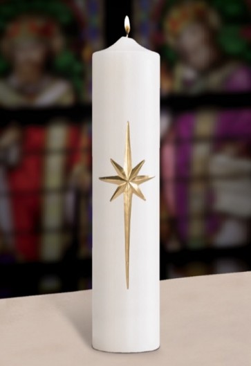 Will & Baumer 3"D Bright Morning Star Christ Candle