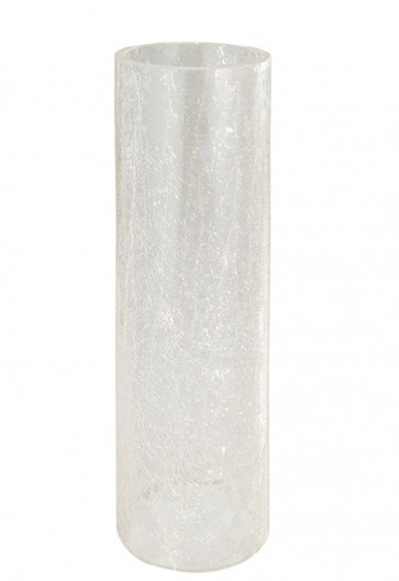 Will & Baumer Clear, 14-Day Crackle Glass Sanctuary Candle Globe