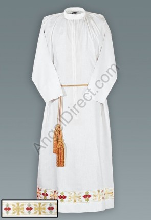  Abbey Brand Polyester/Cotton Self-Fitting Alb With Banding