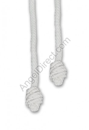 Abbey Brand White 144"L Cotton Cincture