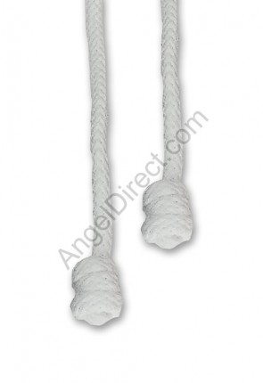 Abbey Brand White 81"L Cotton Cincture